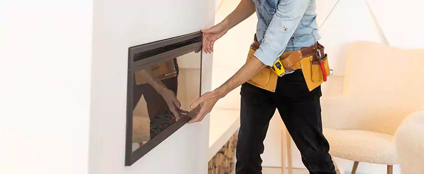 Metal Fireplace Installation in West Chandler, Arizona