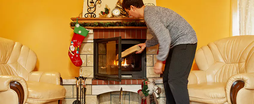 Rusted Metal Fireplace Restoration in Alta Mira, Arizona